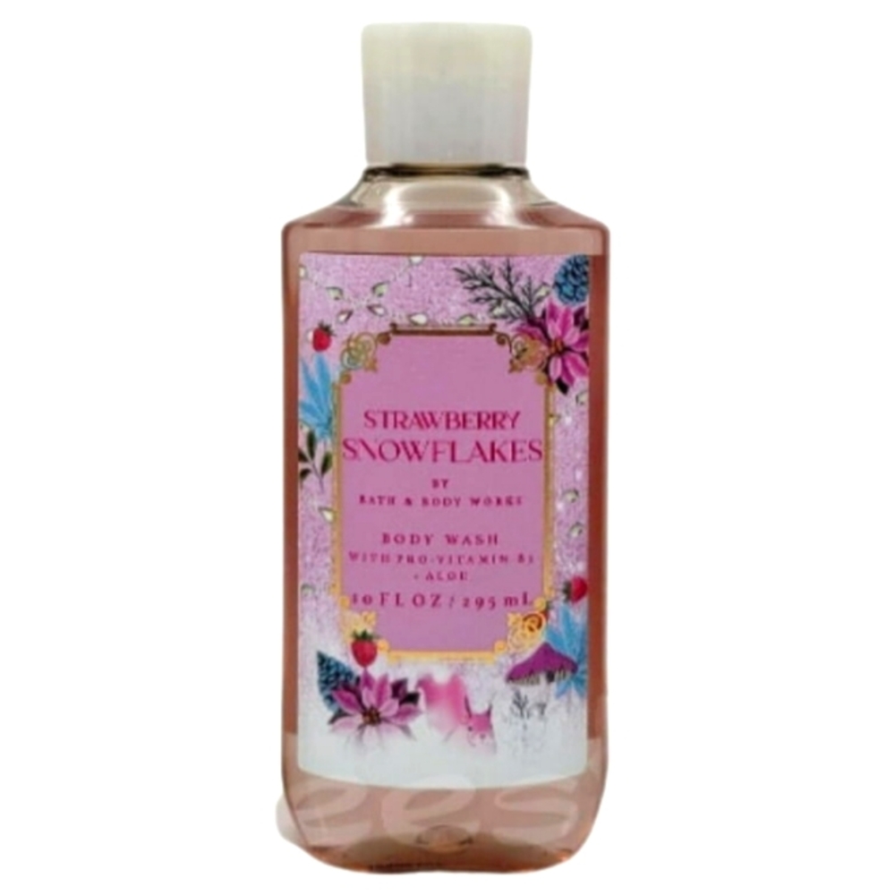 Bath and Body Works STRAWBERRY SNOWFLAKES Shower Gel 10fl/oz